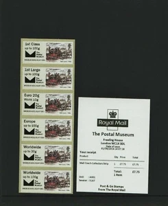 MAIL COACH POSTAL MUSEUM A001 APRIL 2016 Collector Strip POST GO FV £18.45 - Picture 1 of 1