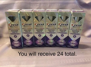 24 Crest 3D White Brilliance Pro Ultra Toothpaste Hydrogen Peroxide CASE LOT - Picture 1 of 4