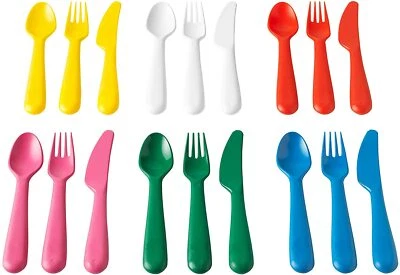 KALAS 18 piezas juegos de cubiertos niños/niños pequeños, multicolor, *NUEVO* *ENVÍO GRATUITO* Foto 1 de 3