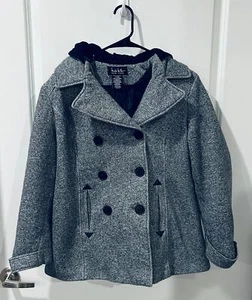 Nicole Miller grauer Mantel, Gr. XL, gebraucht - Bild 1 von 5