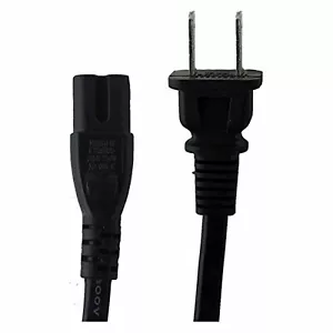 Cable/cable de alimentación de CA de 2 clavijas de marca genérica para PS2 PS3 delgado para - Imagen 1 de 1