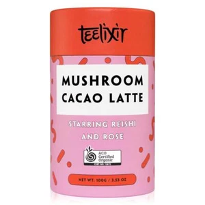 Teelixir Organic Mushroom Cacao Latte (Starring Reishi and Rose) 100g - Picture 1 of 1