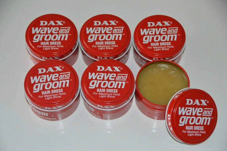 12 x DAX WAX  WAVE and GROOM  Hair Dress For Maximum Hold , Light Shine  - ROT - Bild 1 von 1