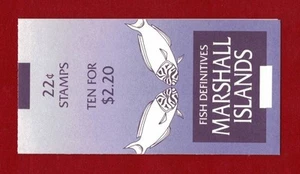 1988 Marshall Islands Lyretail Wrasse Fish SG 152 Booklet of 10 stamps muh - Picture 1 of 2