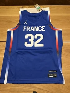 Jordan Men's Victor Wembanyama France 2024 Olympics Jersey Blue -Men's XL - New - Picture 1 of 5