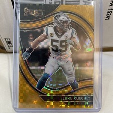 2020 PANINI SELECT GOLD DIE-CUT PRIZM #313 LUKE KUECHLY /10 Carolina Panthers
