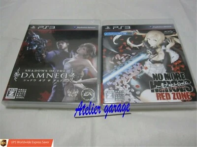 USED Sony PS3 Shadows of the Damned + No More Heroes Red Zone 2 Set Japanese - Image 1 of 4
