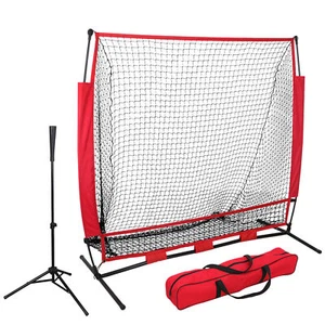 Baseball Practice Net Batting Tee Softball Allenamento Colpire con Borsa Ez Setup 5'x5' - Foto 1 di 8