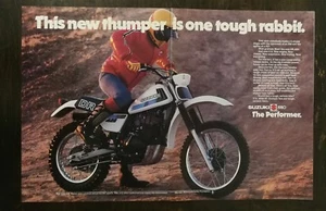 Vintage 1980 Suzuki DR-400 Model Motorcycle - 2 Page Full Color Ad - Picture 1 of 1