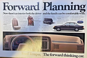 1984 Magazine Advertisement Ford Tempo Forward Planning - Picture 1 of 1