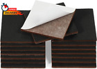 16-pack 3" coussinets de protection pour meubles antidérapants en caoutchouc feutre carré, Blac
