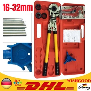 Rohrpresszange Presszange 16-32 mm Rohrpresszange Presszange Alu Verbundrohr NEU - Bild 1 von 17