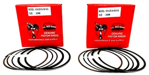 2 SETS OF PISTON RINGS REPLACES KOHLER 24-108-14-S, 2410814S, CV25, CH25 - Picture 1 of 4
