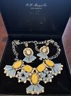 R.H. Macy & Co. Fine Jewelry, Opal Necklace And Earring Set, 18 Inch Chain