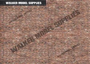 1:43 scale (3xA4) Garage Brick wall - Peel and Apply sticker//model car 2 - Picture 1 of 1