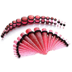 36pcs/lot Ear Stretching Kit Big Gauge Acrylic Taper Plug Tunnel Jewelry 14G-00G - Picture 1 of 55