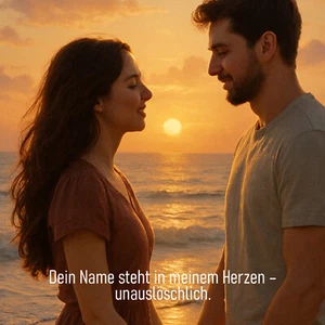 #44 - Proverbio de amor romántico (escena de playa) - Imagen 1 de 1