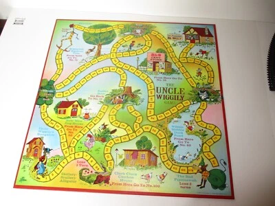 1967 UNCLE WIGGILY BOARD GAME PARKER BROTHERS REPLACEMENT GAME BOARD - Image 1 of 4