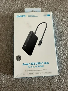 Anker 332 Hub USB-C 5 en 1 5 en 1 4K HDMI 5 Gbps Compatible USB-C Ordinateurs Portables Tablettes - Photo 1/6