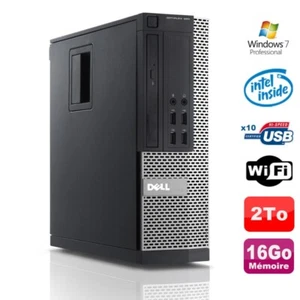 PC Dell Optiplex 990 SFF Intel G630 2.7GHz 16Go Scheibe 2000Go DVD Wifi W7 - Bild 1 von 4