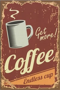 Serie RED Nueva Tarjeta Imagen 2023 4"x6" B3011 Taza de Café Sin Fin - Imagen 1 de 5