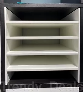 Ikea KALLAX Insert with 4 Shelves, White 13" x 13" 404.237.19 - NEW - Picture 1 of 5