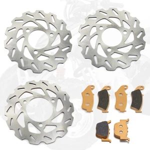 Front Rear Brake Discs Rotors Pads For Honda TRX450R 2004-2009 TRX 450ER 04-13 - Picture 1 of 17