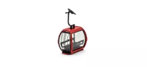 HO Scale Buildings - 82101 - H0 Cable car gondola Omega V10, red - Picture 1 of 1