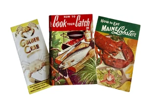 cOOK YOUR CATCH BUCH GOLDENE KRABBE REZEPTE ESSEN MAINE HUMMER BROSCHÜREN neocurio - Bild 1 von 12