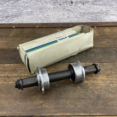 Vintage Tioga Bottom Bracket Cup Set Axle 73 mm 127.5mm SR Cr-Mo Yamamoto - Image 1 of 4