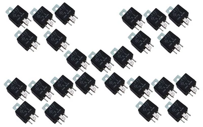 Lote 25 Relés Omega AU-7 12VDC 30/40 AMP SPDT Pólo Único Arremesso Duplo - Imagem 1 de 4