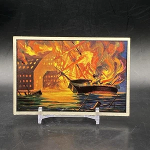 1954 Bowman #39 Military Stores Blown Up US Navy Victories Card Vintage Card - Bild 1 von 3