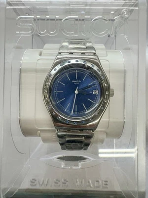 Swatch Watch Irony Watch “Bluround” ALL SS NIB RARE VINTAGE New Energizer - Image 1 of 4