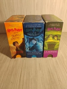 Harry Potter Unabridged Audio Books CD Lot of 3 Box Sets Performance By Jim Dale - Picture 1 of 10