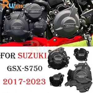 Engine protective cover Carbon Fiber For Suzuki GSX-S750 GSX S750 2017-2023 - Picture 1 of 6