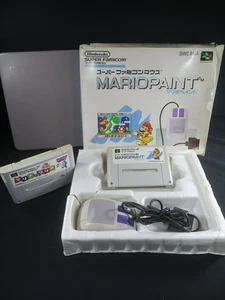 Super Famicom mouse Mario Wario Paint SNES SFC Nintendo Japan authentic boxed jp - Picture 1 of 24