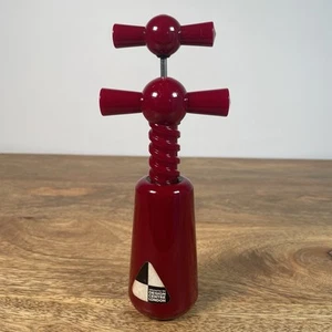 Sacacorchos De Colección Centro de Diseño Londres Abridor de Botellas Bebida Retro Kitchenalia Rojo Años 70 - Imagen 1 de 14