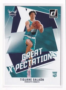 2024 Donruss Tidjane Salaun #8 - Great X-Pectations (RC) | Charlotte Hornets - Picture 1 of 3