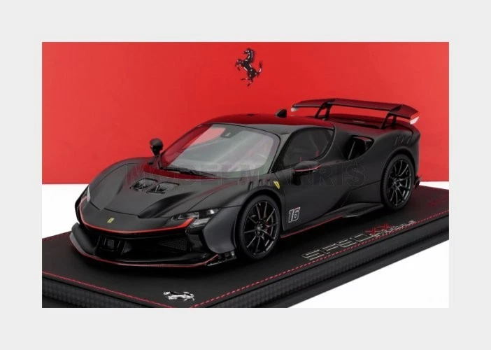 Modellino Auto BBR Models 1/18 Ferrari SF90 XX Stradale Charles Leclerc #16 L...