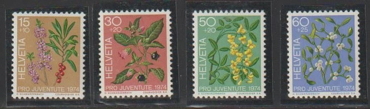 SWITZERLAND STAMPS 1974 FOREST PLANTS FLOWERS MNH - SWISS82 - Image 1 of 1