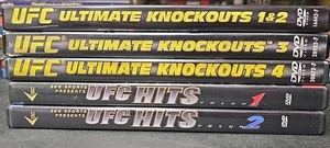 UFC Ultimate Fighting DVD's: Ultimate Knockouts 1, 2, 3, 4 & UFC Hits 1 + 2 - Picture 1 of 8