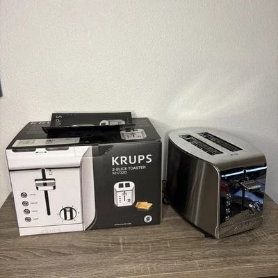 Krups 2-slice Toaster KH732D - Polished And Brushed Stainless Steel - Image 1 of 4
