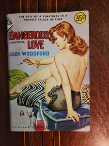 DANGEROUS LOVE JACK WOODFORD 1950 BROADWAY #9 DIVERSEY DIGEST SIZED SLEAZE GGA - Picture 1 of 4
