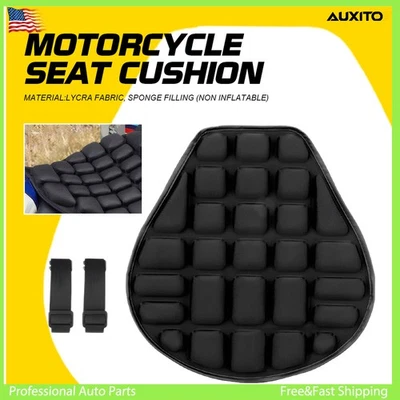 Motorcycle Gel Seat Cushion Comfort Cover Shock Pad Universal 1x Breathable - Image 1 of 4