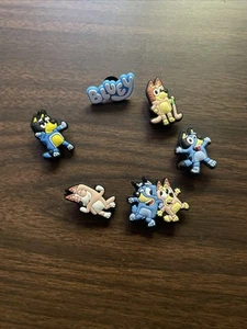 6 pcs shoe charms for croc Theme Charms Bluey Bingo Cartoon Shoe Charms - Picture 1 of 3