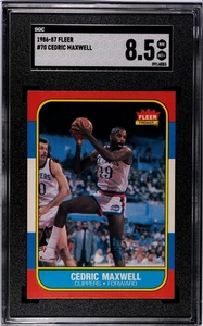 1986-87 Fleer #70 ~ Cedric Maxwell ~ SGC 8.5 ~ Sharp Centered ~ Fresh Grade - Bild 1 von 2