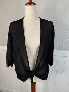 EILEEN FISHER Sheer Cardigan Topper Womens XL Lightweight Minimalist Capsule - Picture 1 of 9
