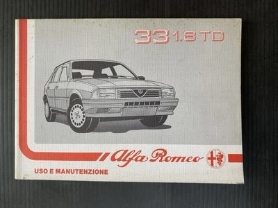 ALFA ROMEO 33 1.8 TD manuale originale uso manutenzione turbo diesel - Immagine 1 di 4