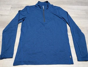 REI Co-Op 1/4 Zip Pullover Shirt Mens Sz Medium Lightweight Stretch Blue - Picture 1 of 7