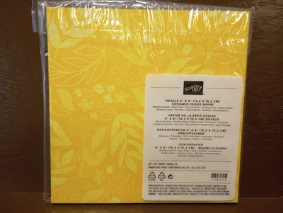 Stampin' Up! REGALS 6" X 6" Designer Series Paquete de Papel de 40 Hojas Totalmente Nuevo Foto 1 de 4